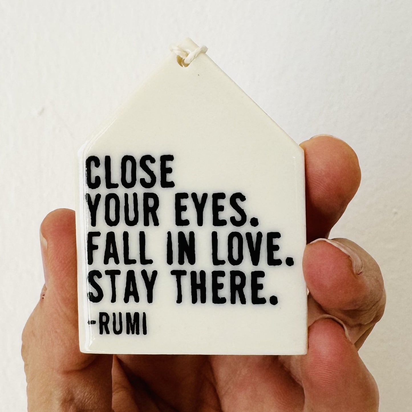 rumi ceramic wall tag