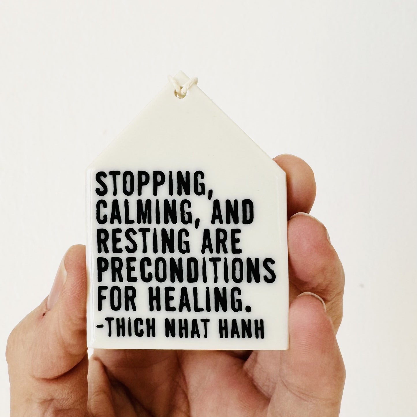 thich nhat hanh ceramic wall tag