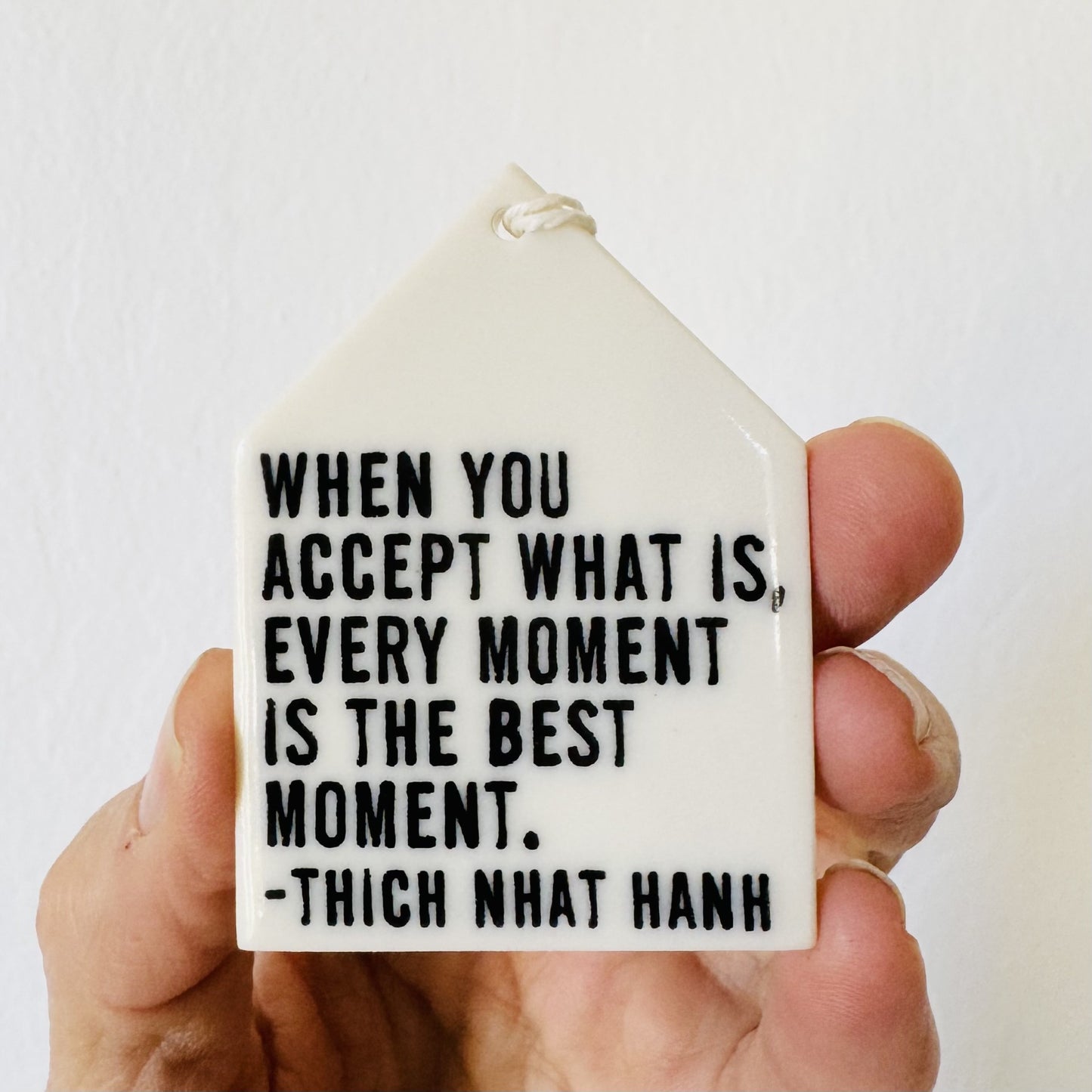 thich nhat hanh ceramic wall tag