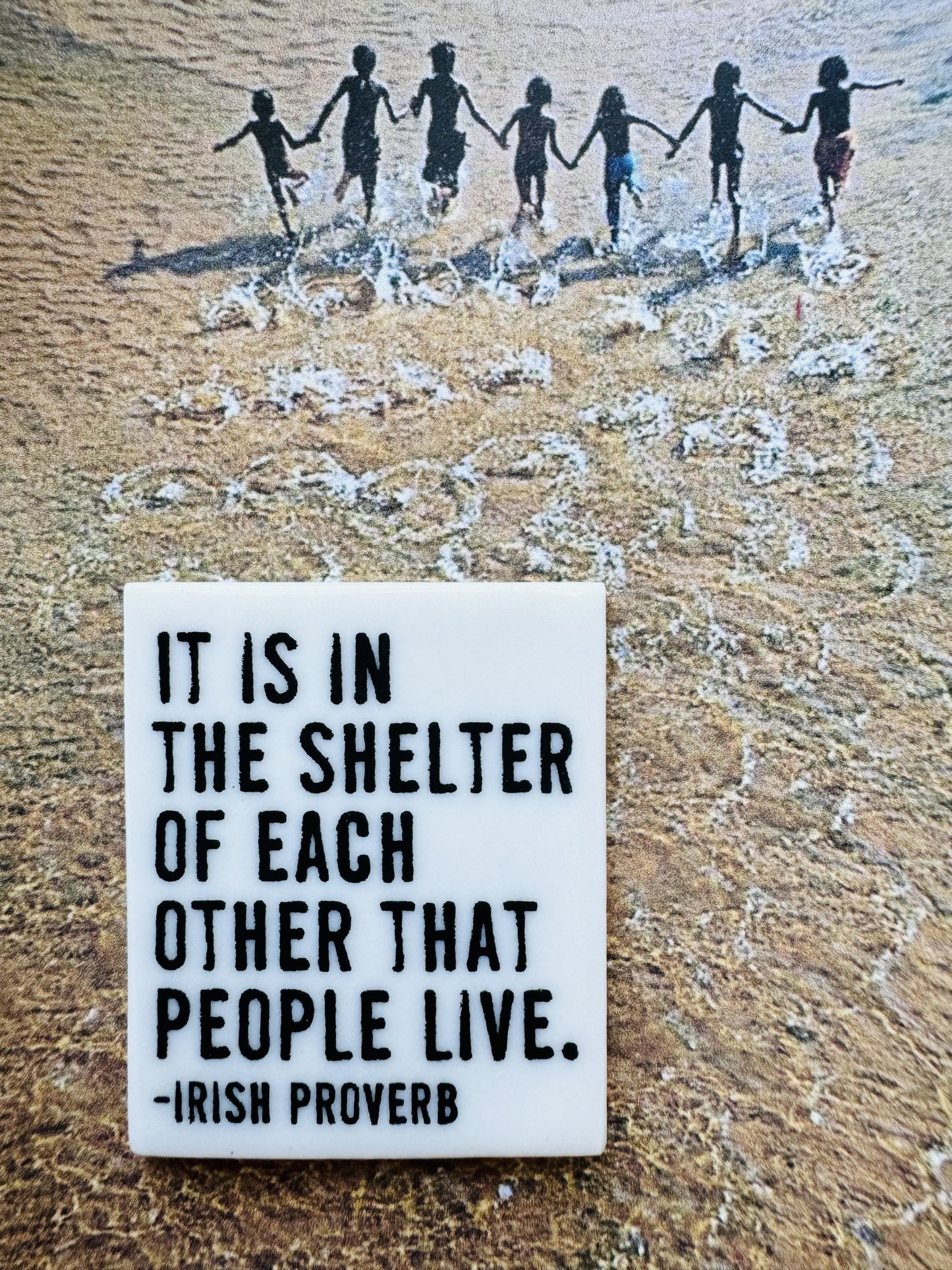 irish proverb quote ceramic magnet 1.63" w x 2" h