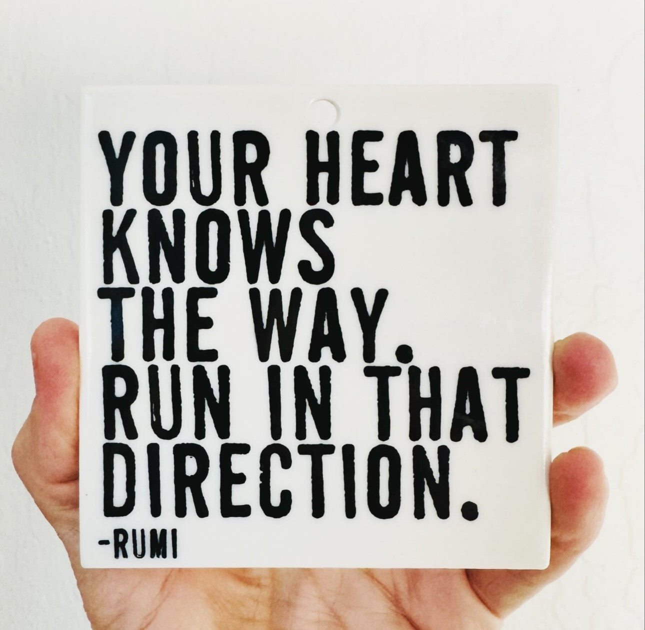 rumi quote ceramic wall tile