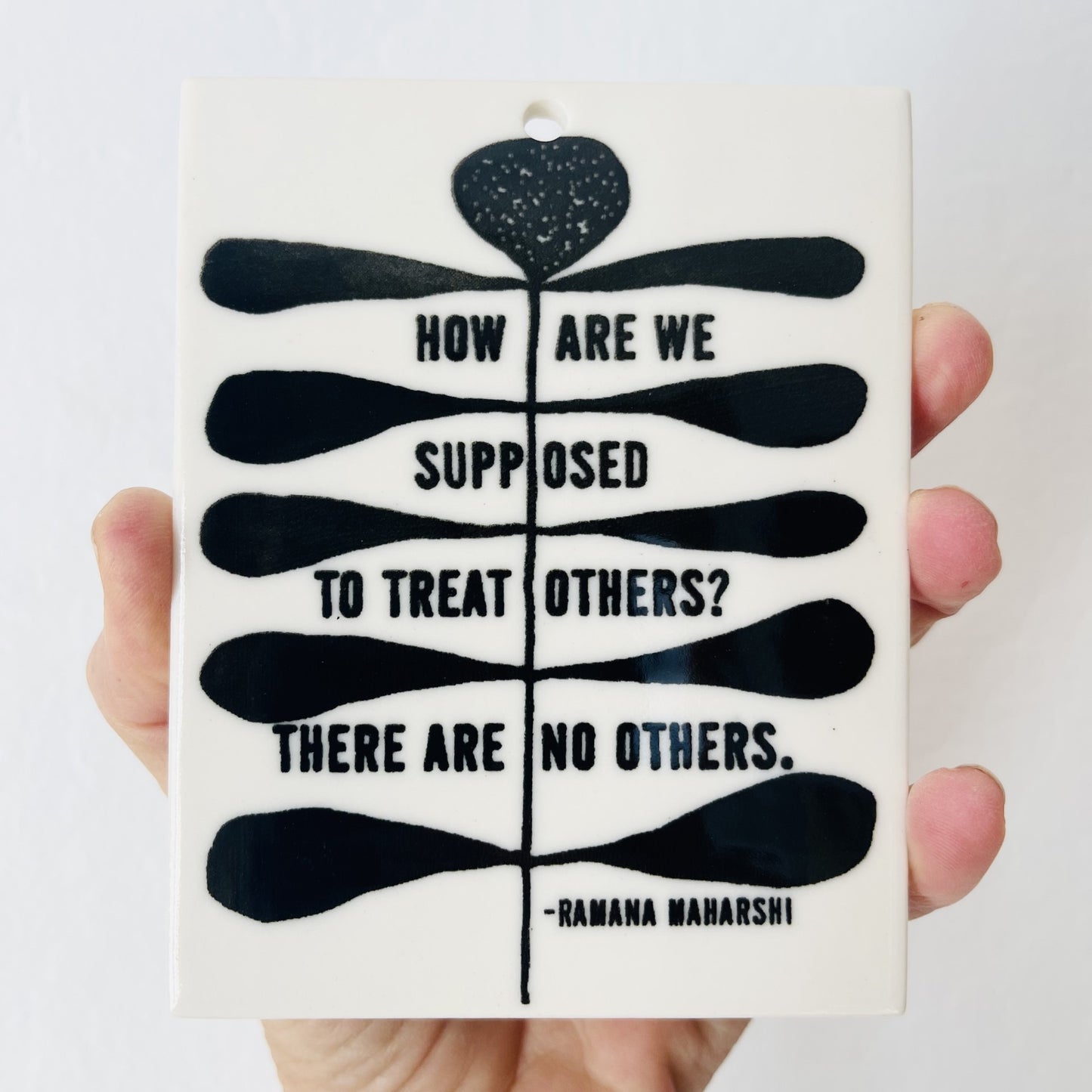 ramana maharshi rilke quote ceramic wall tile