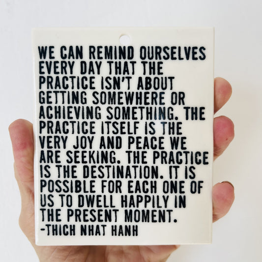 thich nhat hanh quote wall tile