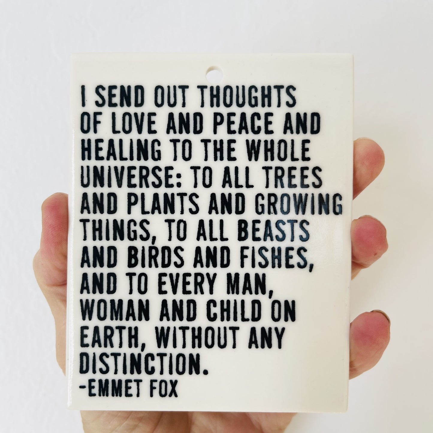 emmet fox quote ceramic wall tile