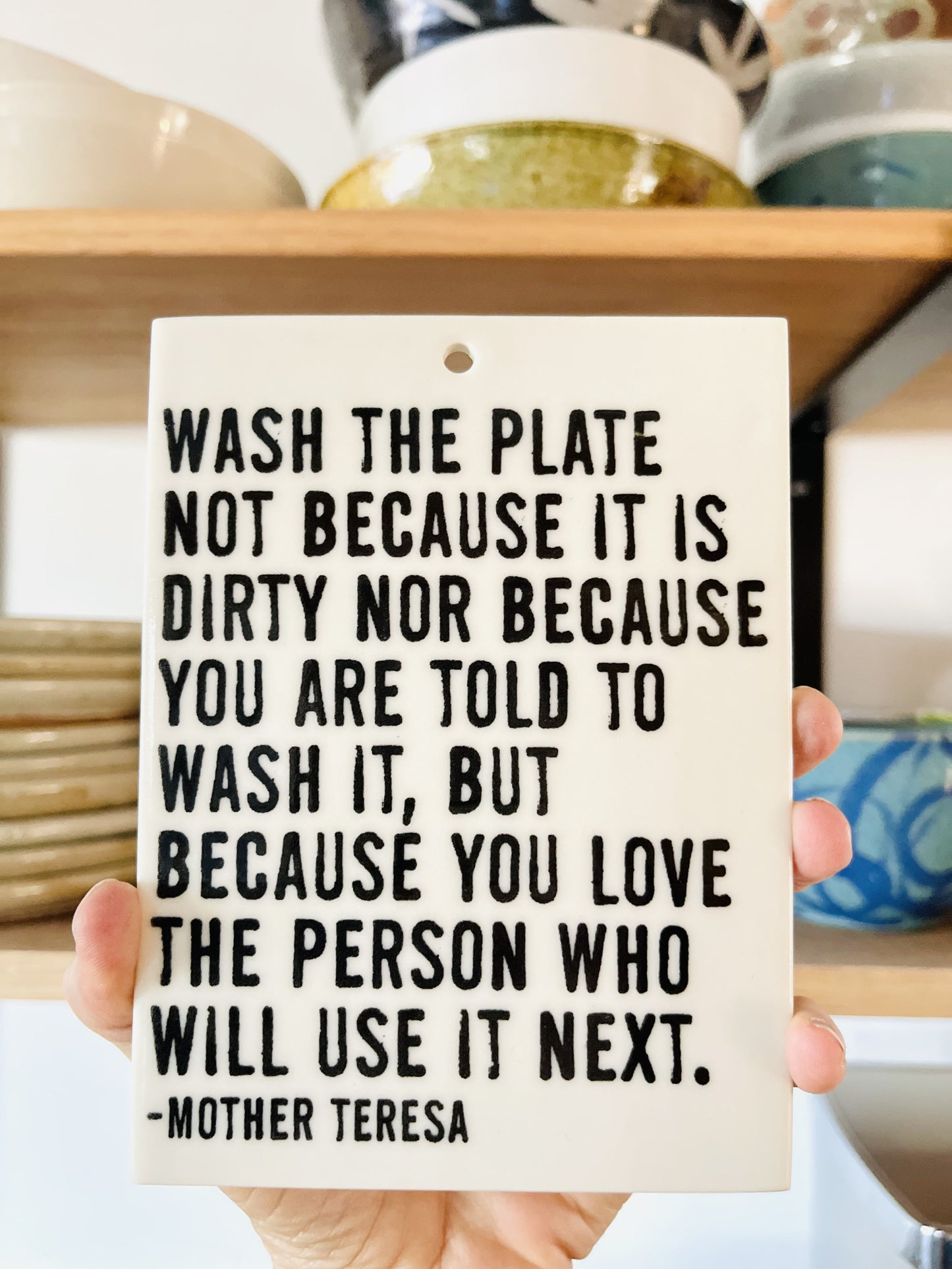 mother teresa ceramic wall tile