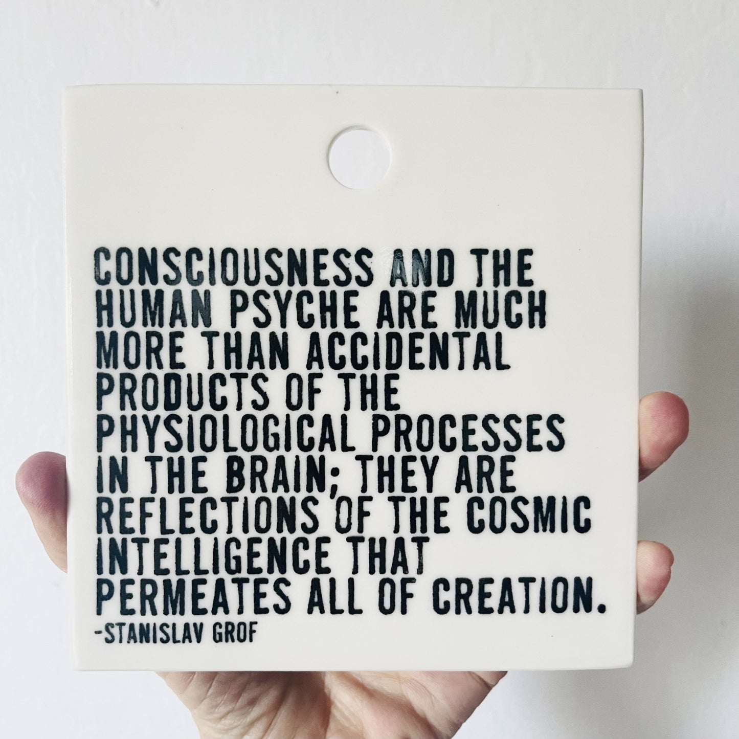 stanislav grof quote ceramic wall tile