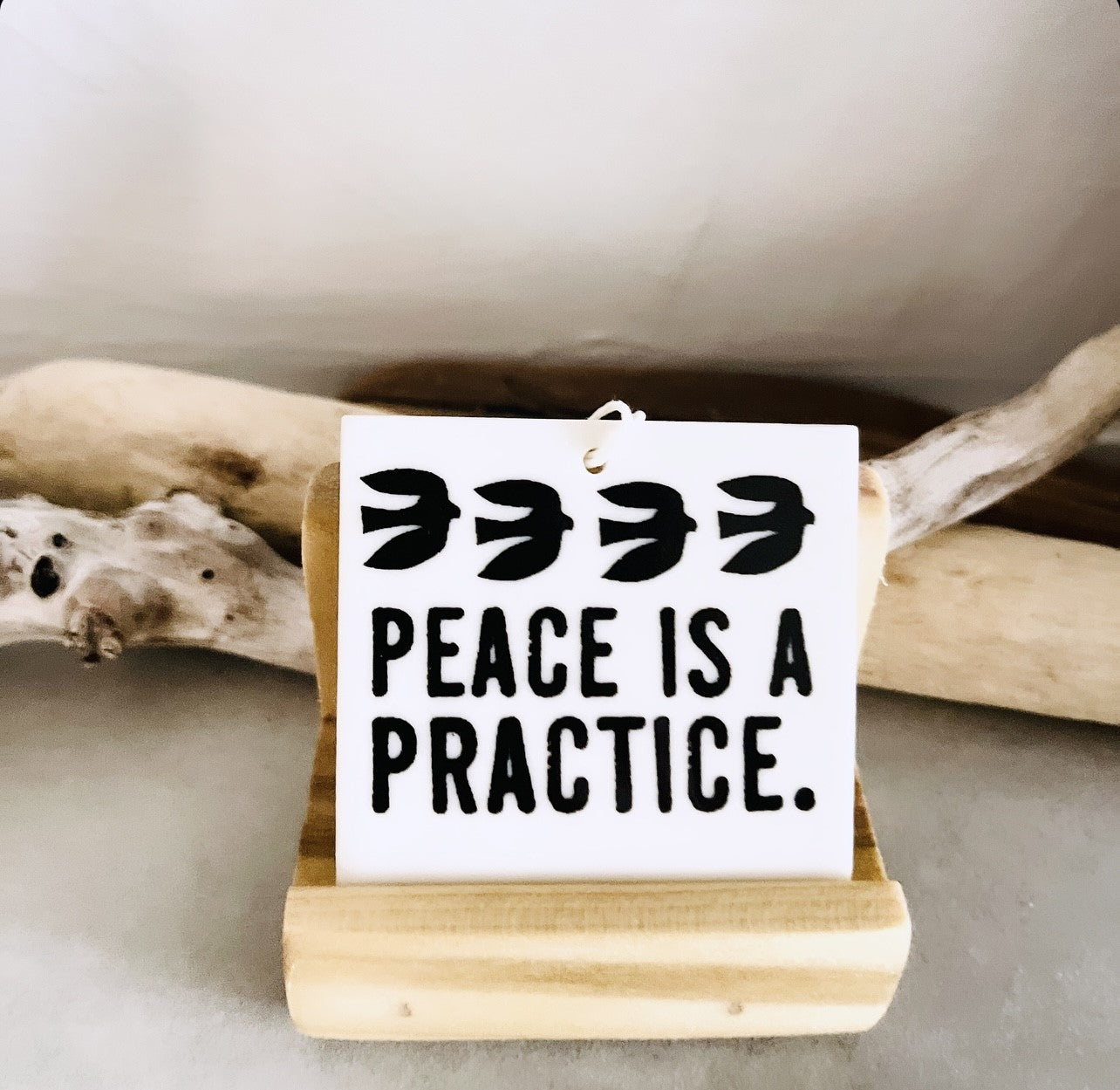 wooden display tray