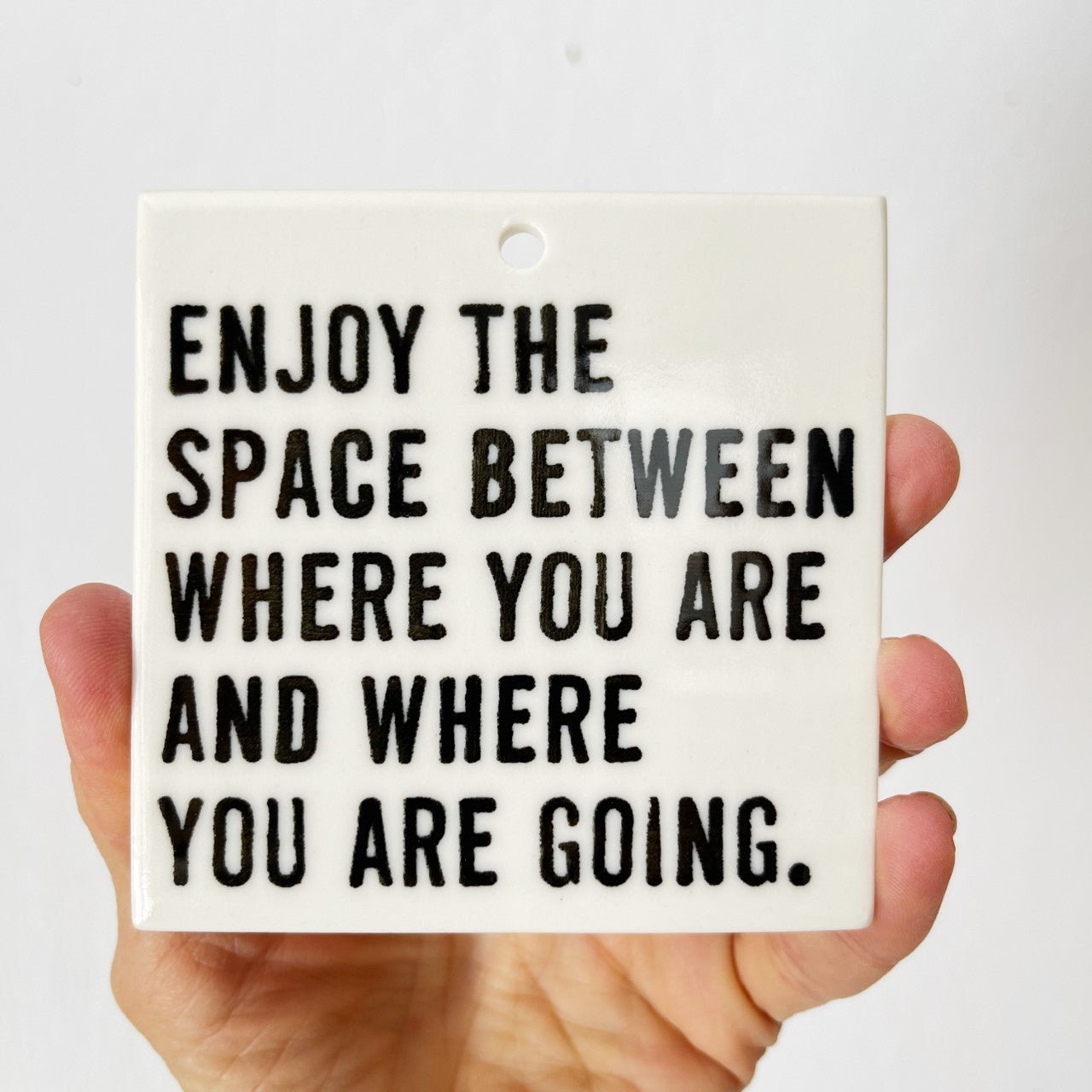 present moment ceramic wall tile