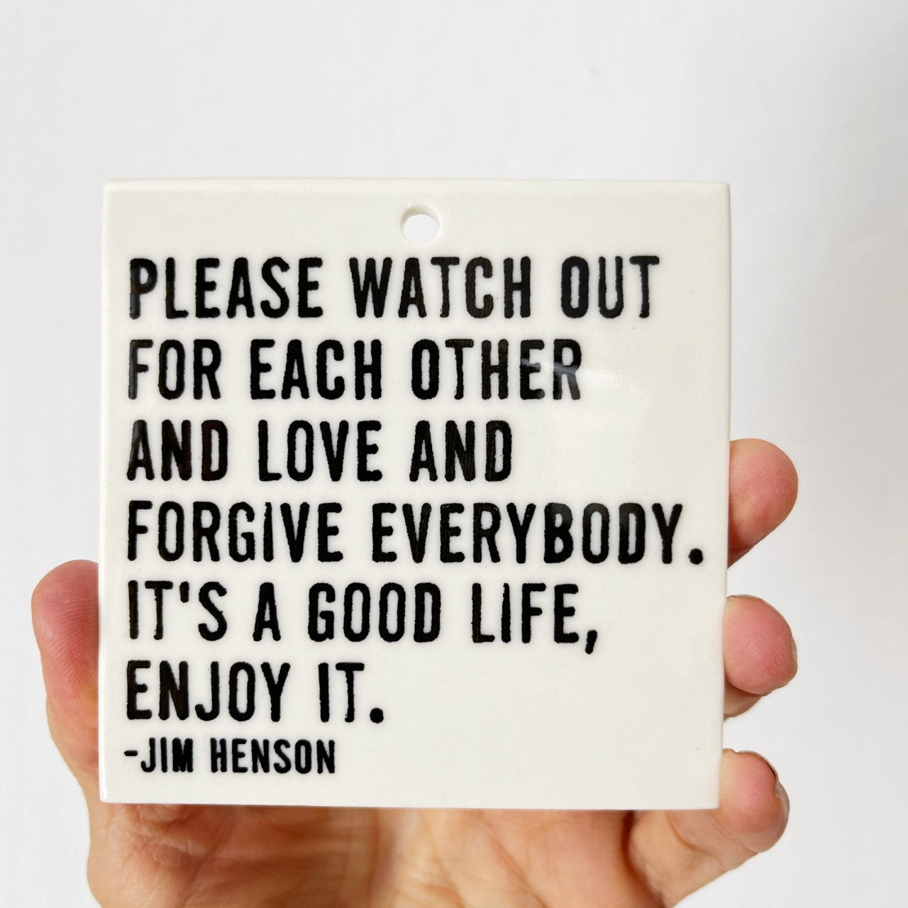jim henson quote ceramic wall tile