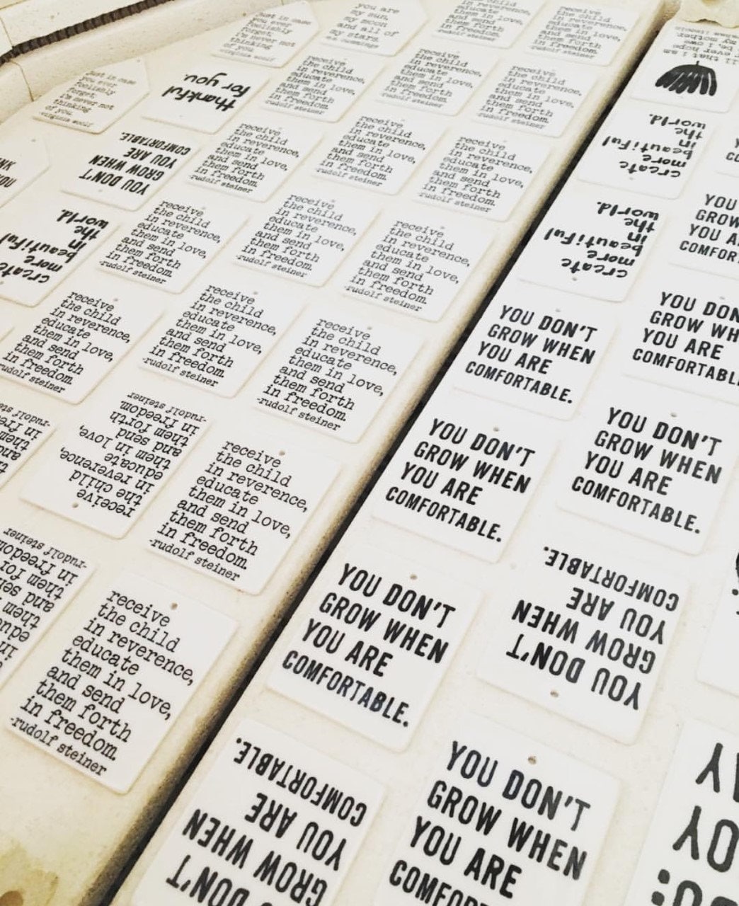 charlie chaplin quote ceramic wall tag