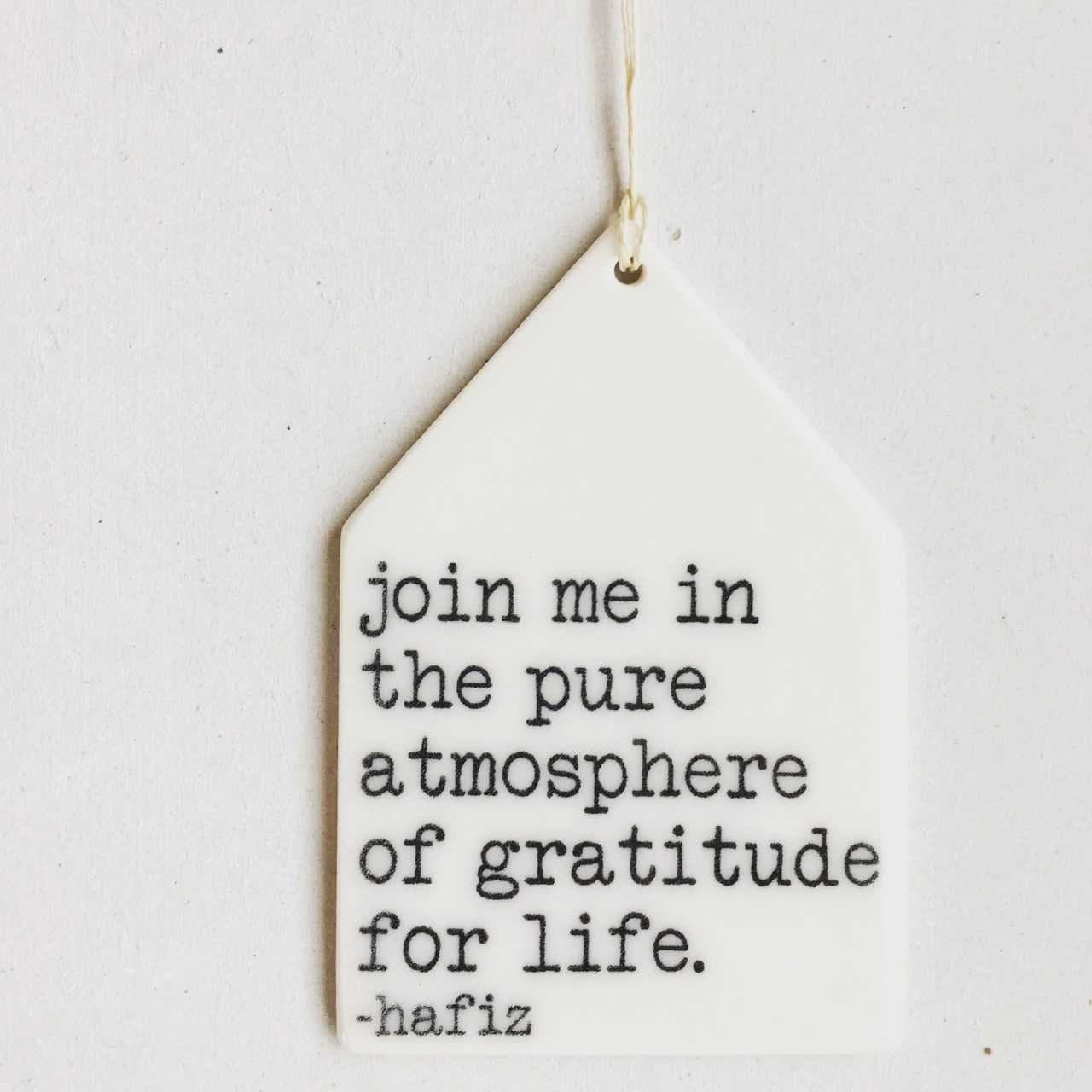 hafiz hafez quote ceramic wall tag