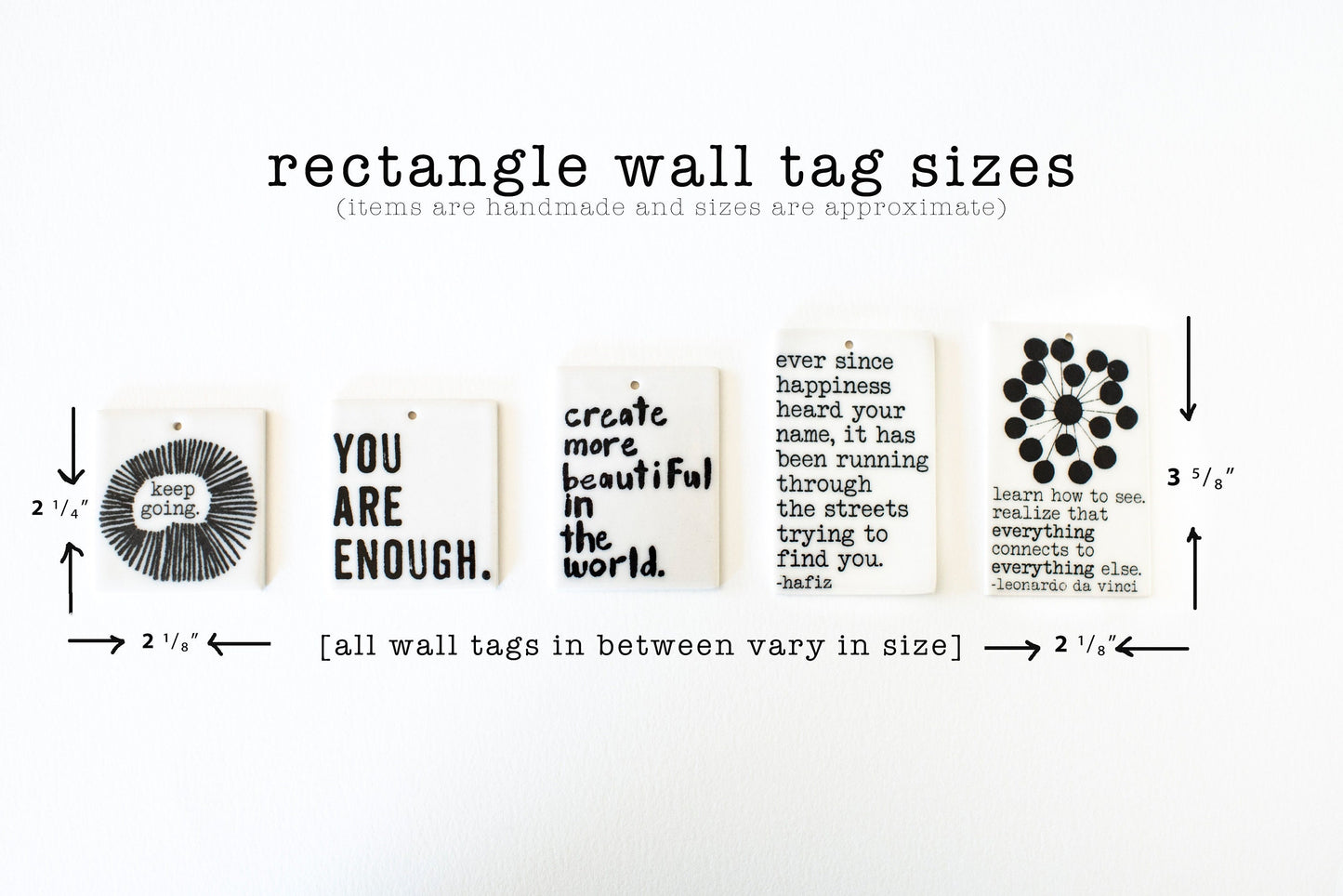 charles dickens quote ceramic wall tag