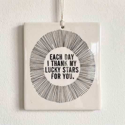 Porcelain wall tag: SKU 4223