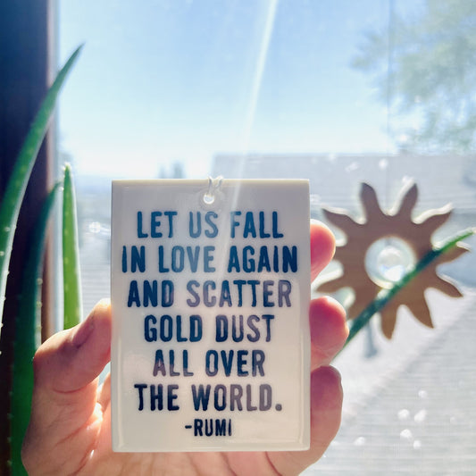 rumi quote ceramic wall tag