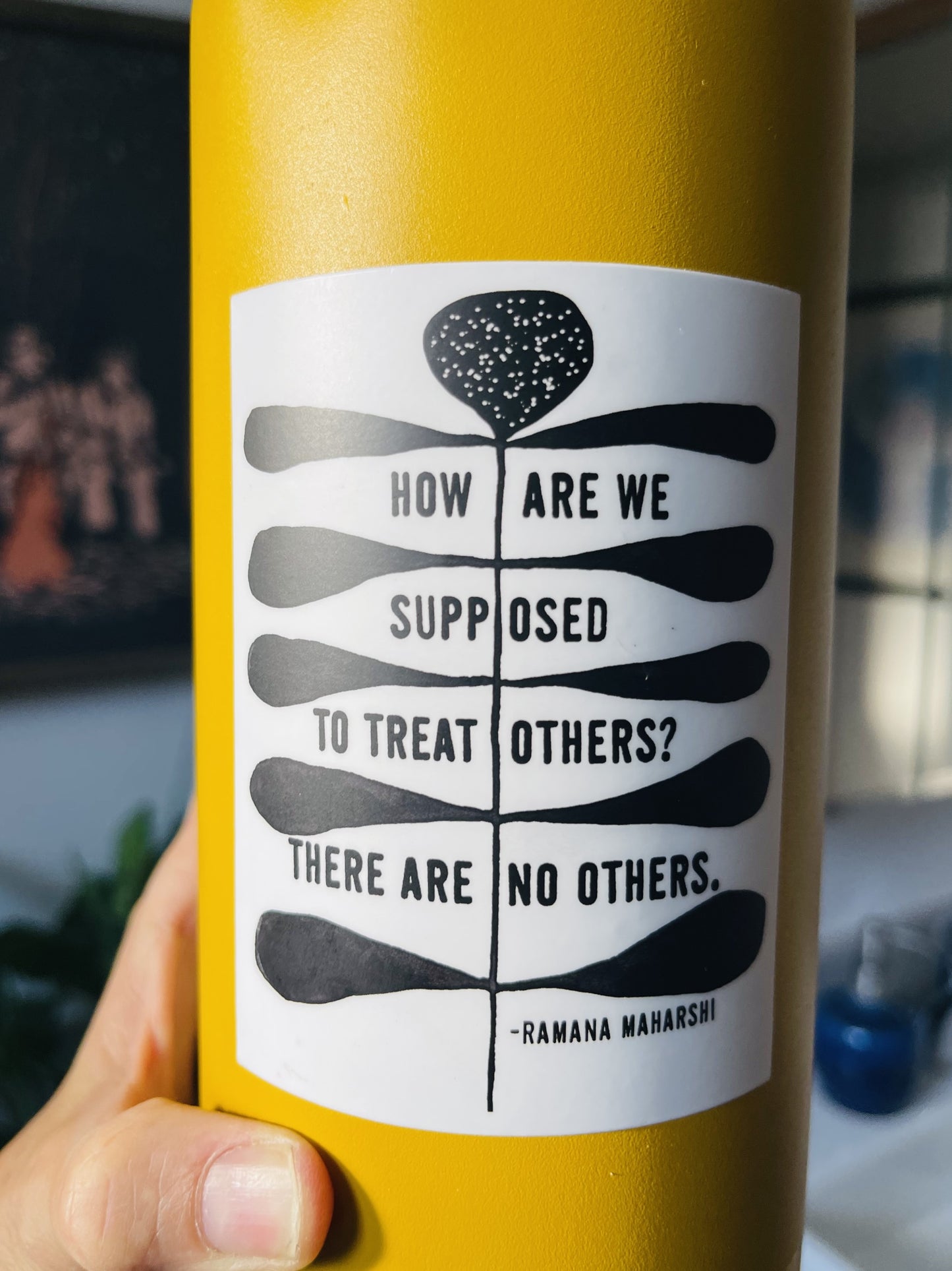 vinyl sticker ramana maharshi how are we supposed to treat others? there are no others.