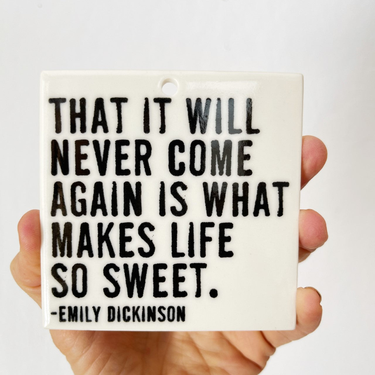 emily dickinson quote ceramic wall tile