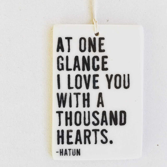 mihri hatun quote ceramic wall tag