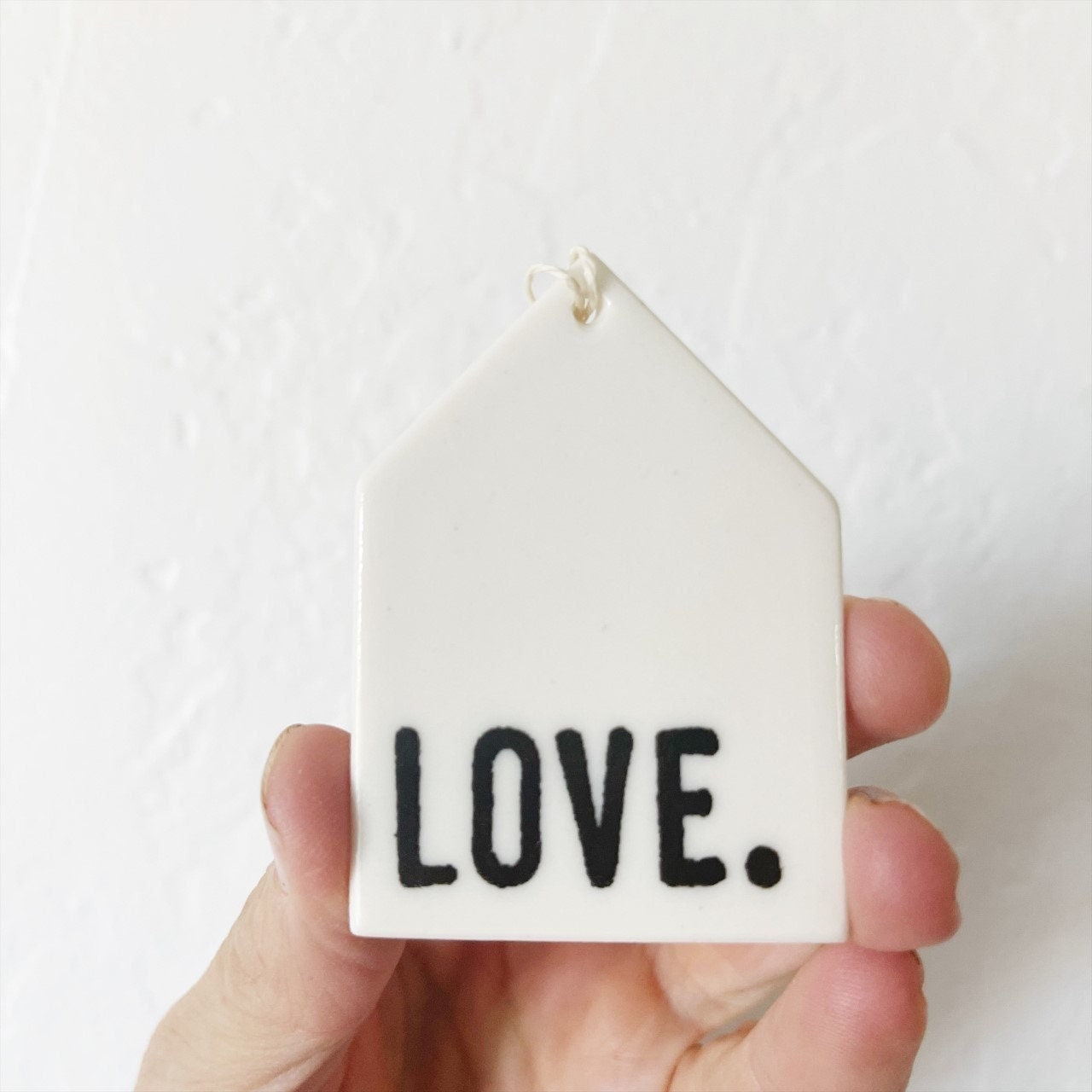 love | love sign | ceramic wall tag | minimalist design | love inspiration | home decor | mindfulness | easter basket | stocking stuffer